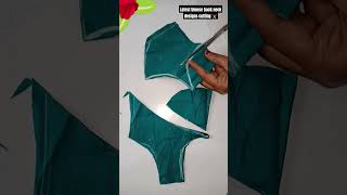 Latest blouse back neck designs cutting ✂️ tips and tricksoutfit ideas viral youtubeshorts 🥰🥰 [upl. by Leid353]