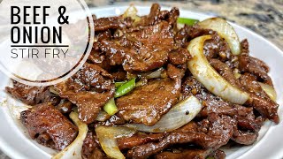 Beef And Onion Stir Fry ｜Tender And Juicy Beef [upl. by Hedve817]