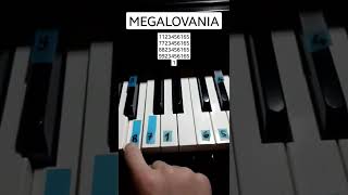 MEGALOVANIA Piano Tutorial shorts [upl. by Halford]