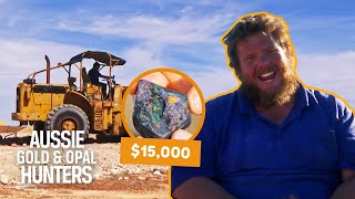 Mooka Boys Make 15000 From Concrete amp Seam Opals  Outback Opal Hunters [upl. by Thadeus]