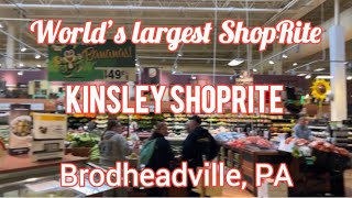 World’s largest ShopRite Kinsley ShopRite of Brodheadsville PA [upl. by Harimas]