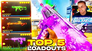 TOP 5 NEW META LOADOUTS in Warzone Rebirth Island Best Class Setups [upl. by Amathiste]