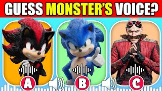 Guess the Sonic the Hedgehog 3 Characters by Voice 🦔💙  DrEggman Shadow [upl. by Zsazsa]