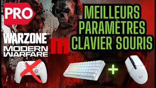 NOUVEAU Meilleurs paramètres clavier souris Warzone 3 MW3 Saison 1 Sensibilité amp mouvement [upl. by Eilata107]