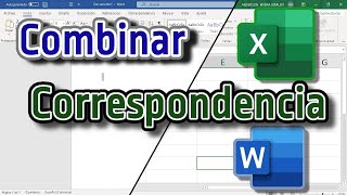 Correspondencia combinadaExcel y word 2020 [upl. by Alfeus]