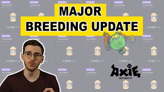 Axie Infinity Update  New Breeding Costs  Is SLP fixed Sept 2021 [upl. by Tnias307]