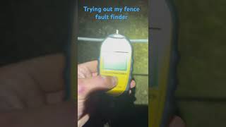 Testing the fence scout fault finder electricfence farming [upl. by Llednahc]