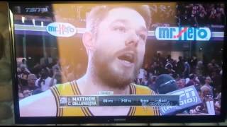 MVP Matthew Dellavedova Postgame Interview 2015 NBA Finals Game 3 [upl. by Rodie]