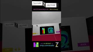 Use a 2D Book in 3D  threejs ZIMjs TextureActive 3D VR virtualreality book [upl. by Cletis]