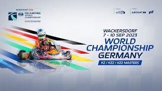 FIA Karting World Championship 2023 KZKZ2KZ2 Masters Sunday [upl. by Geesey268]