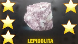 Lepidolita Minerales del mundo 39  2do Megaposter [upl. by Gun659]