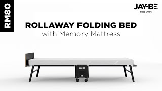 JayBe RM80 Rollaway Folding Bed with Memory Mattress [upl. by Renmus]