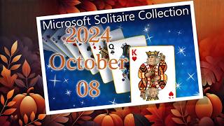 Microsoft Solitaire Daily Challenge Solution 2024 October 08 [upl. by Joh]