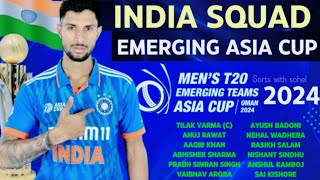 mans emarging Asia cup 2024 Date venue time Team india sauad manemargingasiacup2024 [upl. by Bliss]