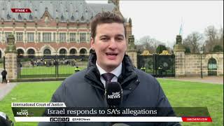 SAIsrael ICJ case  Israel responds to South Africas allegations Alex Cadier [upl. by Araldo]