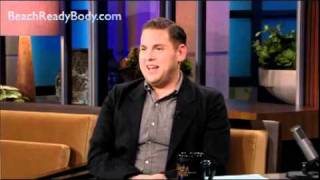 Jonah Hill Talks Up P90X with Jay Leno [upl. by Annhej]