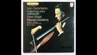 Saint Saens Cello Concerto Faure Elégie Op 24  Maurice Gendron Cello [upl. by Igor]