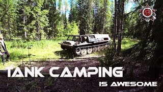 Camping In The MultiPurpose Tracked Crawler [upl. by Colinson]