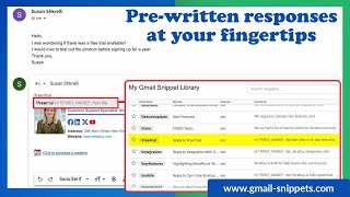 How to Add a Snippet to an Email with Email Snippets [upl. by Aidnic]