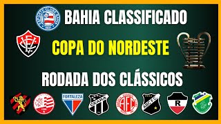 COPA DO NORDESTE  BAHIA CLASSIFICADO  Rodada dos CLÁSSICOS [upl. by Zanze]