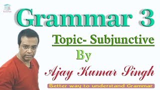 SubjunctiveGrammar By Ajay Kumar Singh II MB Books [upl. by Anavas]