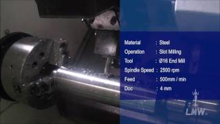 LMW CNC Machine Y Axis Slot Milling MP4 [upl. by Schott]