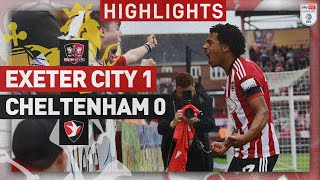 HIGHLIGHTS Exeter City 1 Cheltenham Town 0 16923 EFL Sky Bet League One [upl. by Dier]