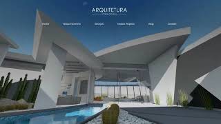 Página inicial com vídeo do Site Para Arquitetos  Modelo WB006 [upl. by Nadnerb824]