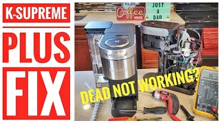 HOW TO FIX Keurig KSupreme Plus Coffee Maker Dead NO POWER How to reset Thermostat POWER LIGHT [upl. by Akiram]