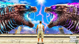 FRANKLIN VS EVIL KAIJU In GTA 5 [upl. by Terena885]