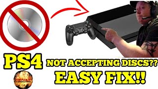 PS4 WONT ACCEPT DISCS  EASY FIX [upl. by Tayib]