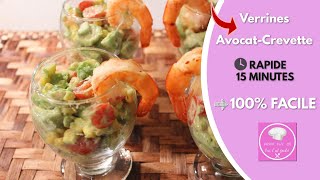 Recette Avocat Crevettes Facile Et Rapide [upl. by Nierman585]