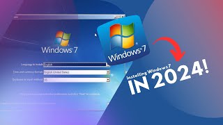 Installing Microsoft Windows 7 in 2024 win7 ripwin7 2024 [upl. by Humpage]