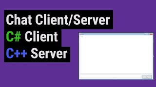 Chat ClientServer in C and C WinForms WinSock 2020 [upl. by Eide]