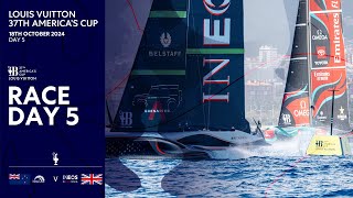 Louis Vuitton 37th Americas Cup  Day 5  LIVE [upl. by Idnic441]