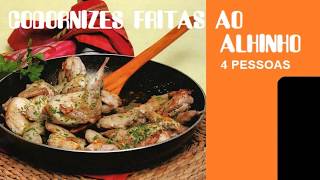 CODORNIZES FRITAS AO ALHINHO  RECEITAS [upl. by Tatianna]