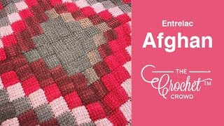 Crochet Entrelac Afghan Pattern  BEGINNER  The Crochet Crowd [upl. by Okubo]