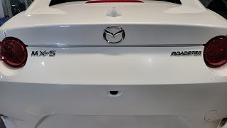 Mazda MX5 Miata 2016 How to Debadge Factory Emblems amp Install New Badges  ND ND1 ND2 ND3 RF ST [upl. by Nosaes]