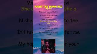 Doja Cat  Paint The Town Red Lyrics shorts [upl. by Ayotnom]