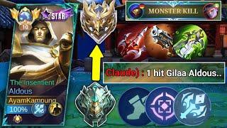 BUILD ALDOUS FULL DAMAGE  650 STACK 1 HIT MATI BEST BUILD ALDOUS TERSAKIT 2024  MLBB [upl. by Ennairod]