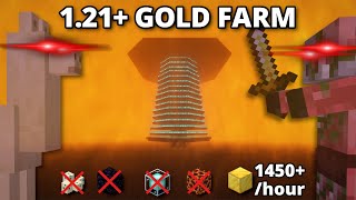 Minecraft 121 Cheap  Powerful Gold Farm JAVA 121 [upl. by Black]