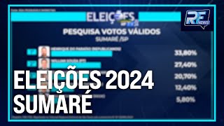 RF News  Pesquisa Estimulada e pesquisa de votos válidos da cidade de Sumaré [upl. by Renmus684]