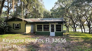 Jacksonville Florida Area Lake Home For Sale in Keystone Heights Fl 32656 SOLD 165000 [upl. by Ecnarrat]