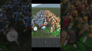 Medieval II Total War 1vs1 Spear Militia vs Town Militia [upl. by Aicelf]