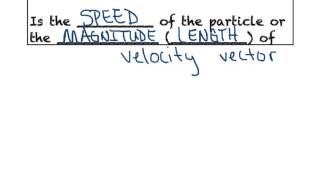 PARAMETRIC EQUATIONS  MOTION ALONG A CURVE [upl. by Derwin]