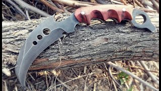 Making a Karambit Knife From Plow Parts [upl. by Aenit]