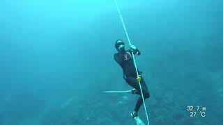 Complete Beginner to 33m  Freedive at Blue Hole Dahab Instructor POV  One Breath Freediving [upl. by Dieter]