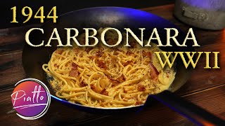 CARBONARA STORICA  Ricetta ORIGINALE del 1944 [upl. by Donough375]