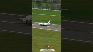 FlyBe Takeoff  Innsbruck Airport plane spotting  world of airports  GAME game [upl. by Enelrats]