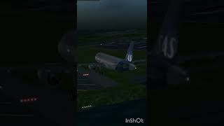 FlightgearOn 4° Glidepath flightgear norway airbus sas a320 night landing shorts aviation [upl. by Nisa]